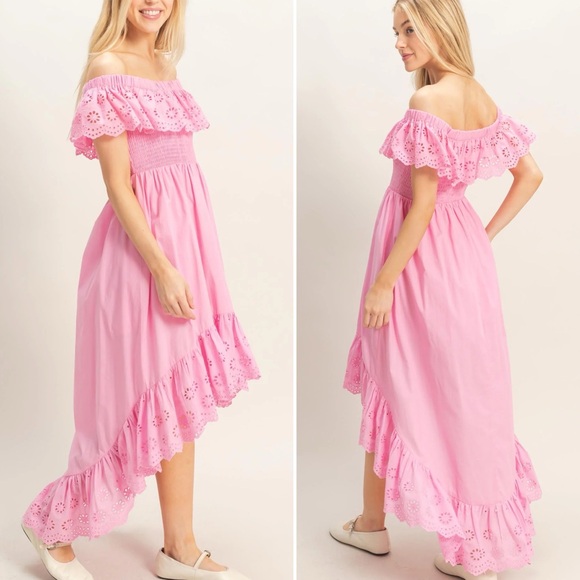Dresses & Skirts - #62 New! Cotton High low Eyelet Dress